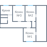 Окна в 3-ком. брежневке #1