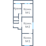 Окна в 3-ком. И-209А #1